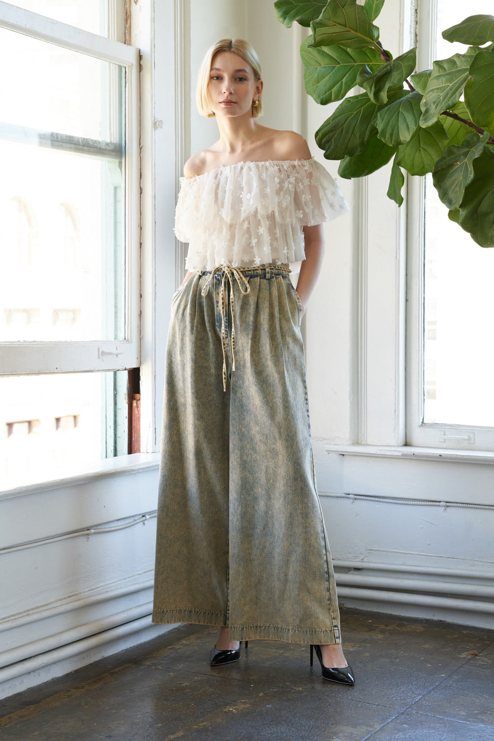 LOVE GALORE EMBELLISHED TOP Flying Tomato